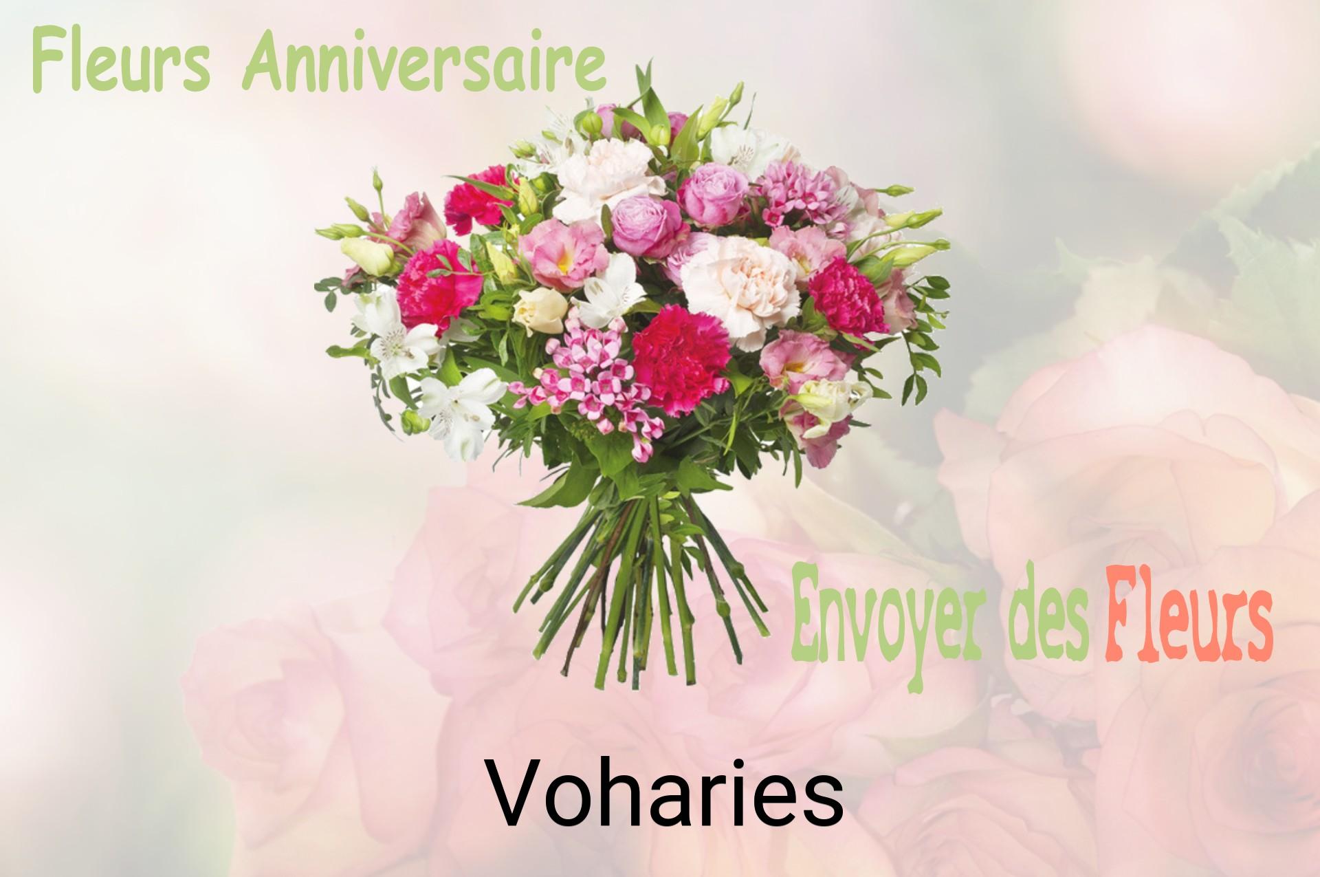 Bouquet de fleurs d’anniversaire livré à Voharies