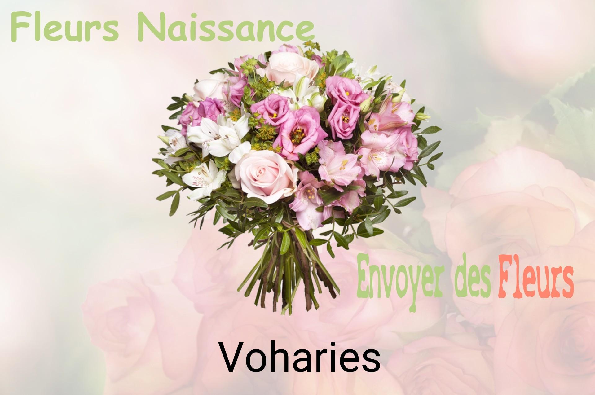 Bouquet de fleurs de naissance livré à Voharies